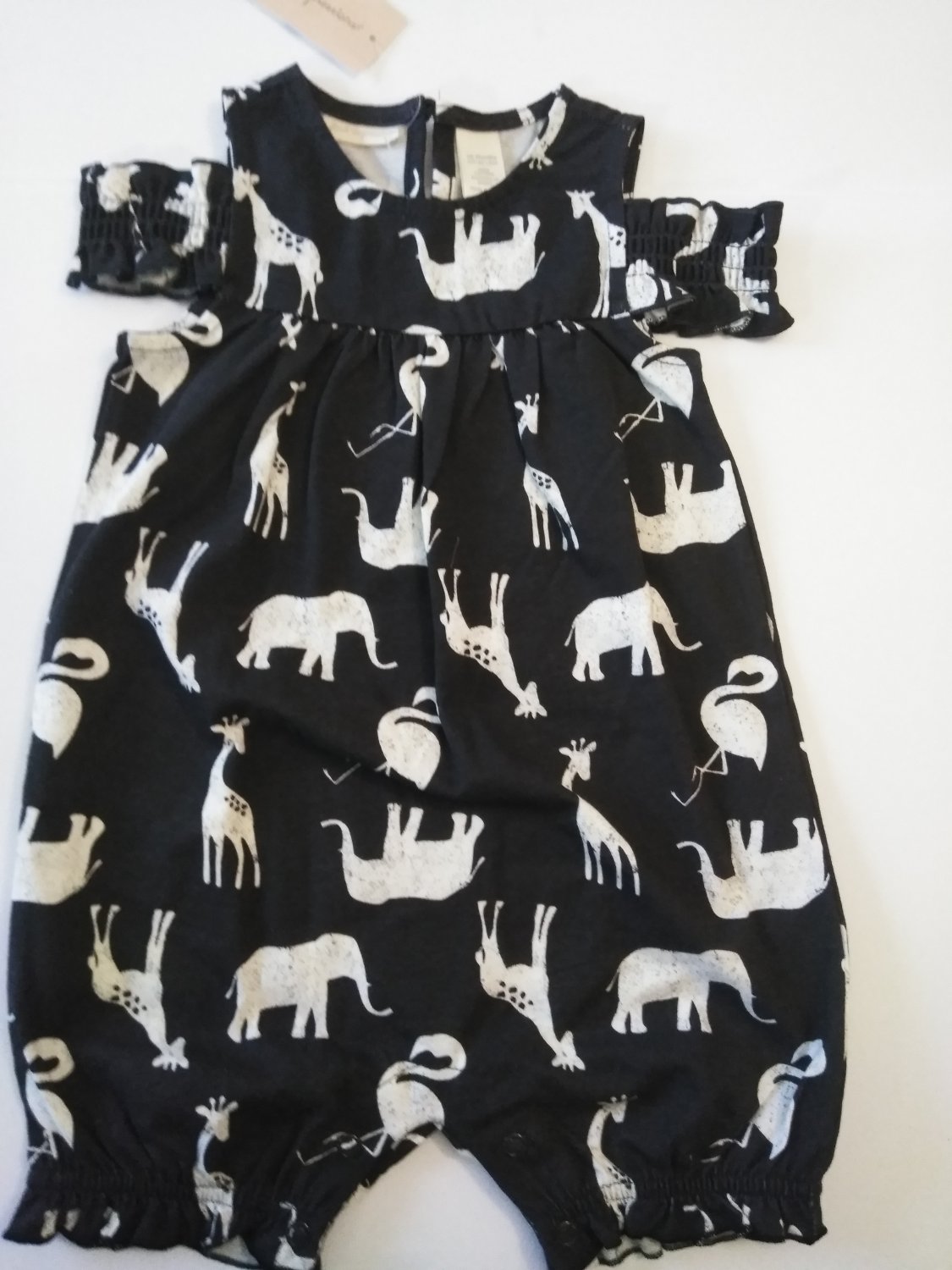 First Impression Baby Girl's Blue Cold Shoulder Sunsuit - 24 Months