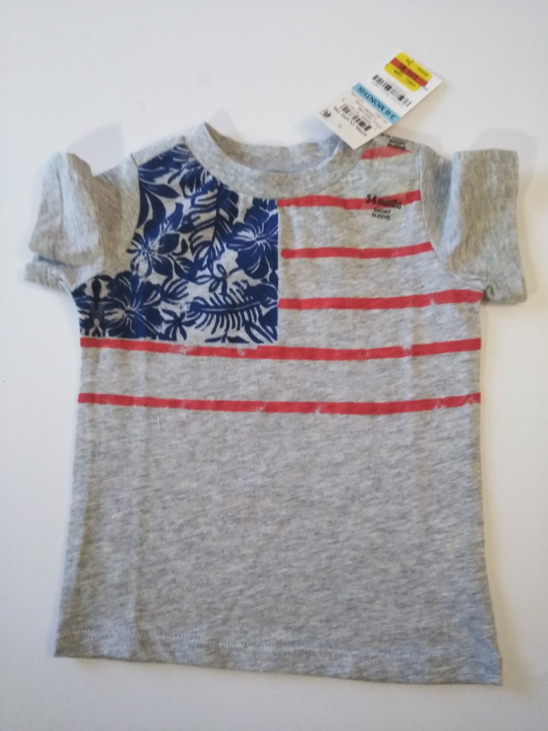First Impression Baby's Chrome Short Sleeve Tee Shirt Sizes - 12  /  18 Months