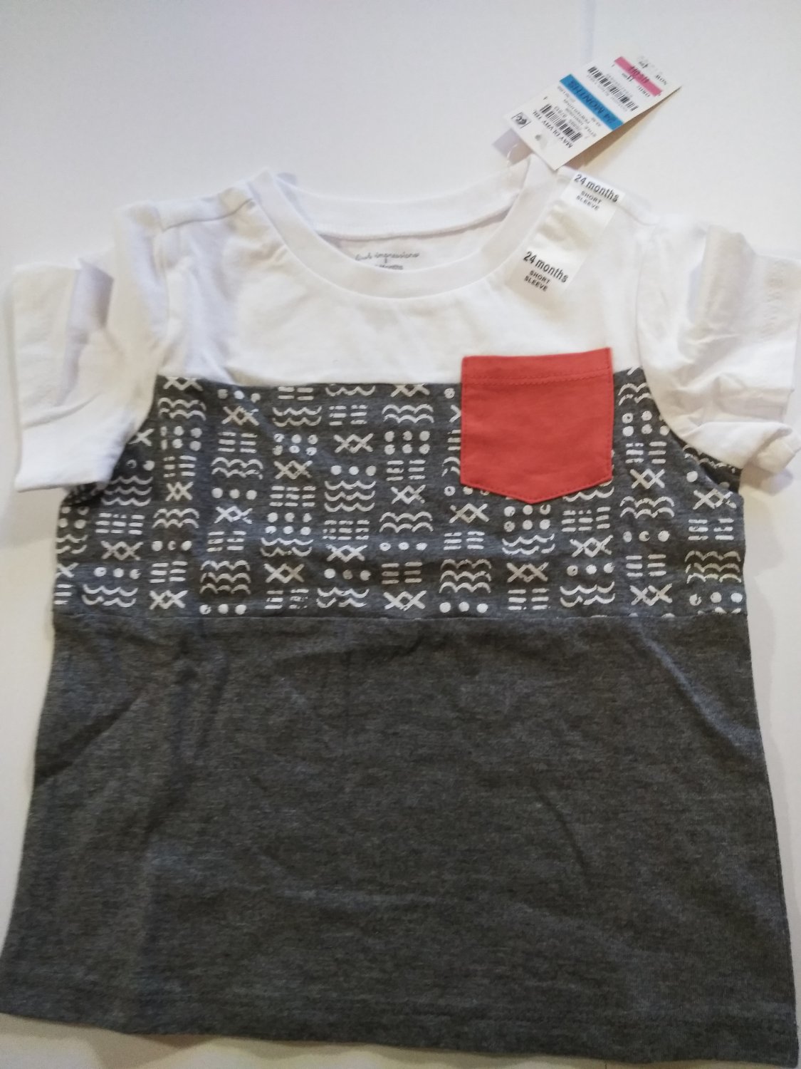 First Impression Baby's Multi Color Short Sleeve T- Shirt - Sizes - 6-9 / 12 / 24 Months