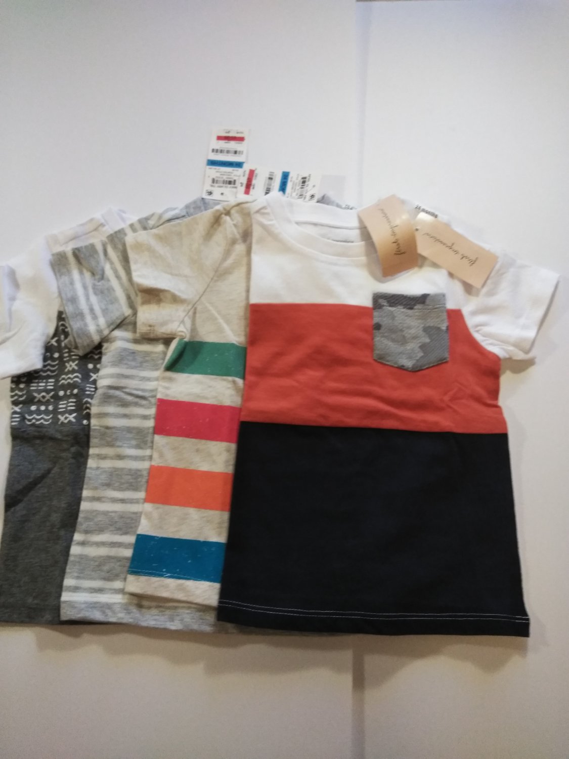 First Impression  4 Piece Set Baby boy's Multi Color Tee Shirt - 24 Months