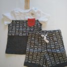 First Impression Baby's Multi Color  Tee Shirt & Short 100% Cotton - 3-6 Months