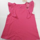 First Impression Baby Girl's Lace Knitted Short Sleeve Dress - Fiery Pink -6-9 M