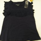 First Impression Baby Girl's Blue Short Sleeve Dress - 18 M