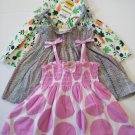 3 First Impression Baby Girl's Knit String Strap Multi Color Dress - 0-3 Months