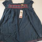 Calvin Klein Baby's Embroidered Blue  Denim Dress Size  3T / 5 / 6