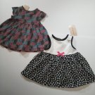 2 First Impression Baby Girl's Multi Color Dresses 100% Cotton - 3-6 M