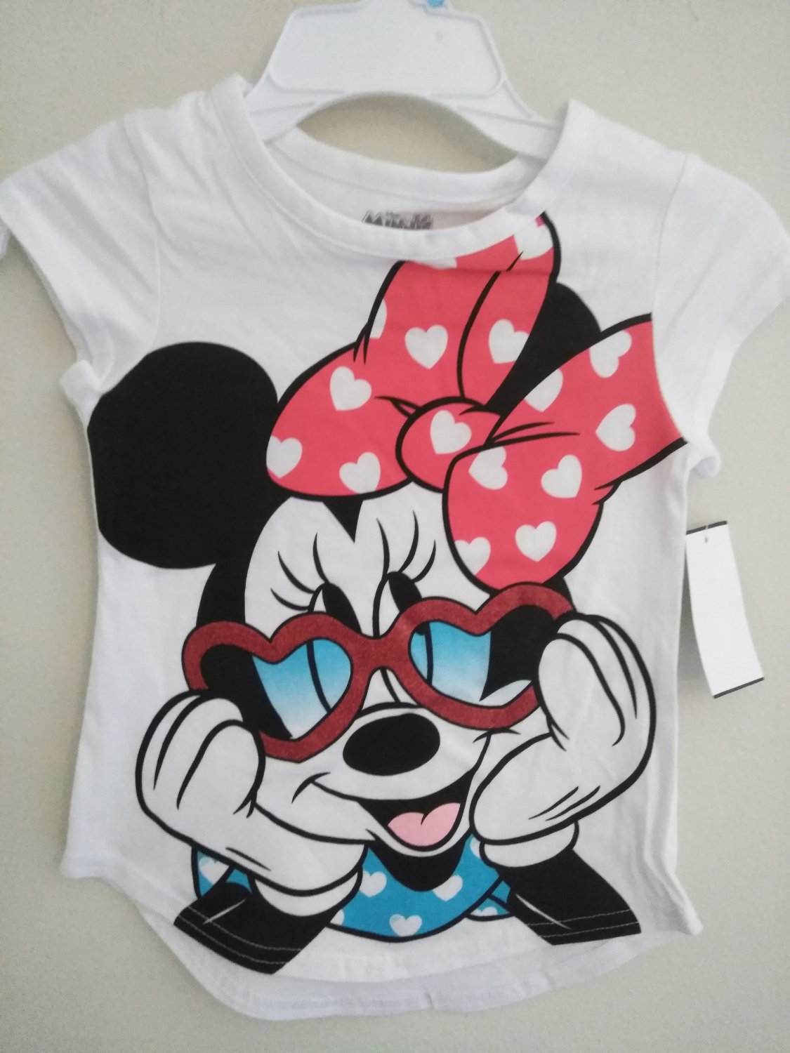 Disney Minnie Mouse Baby's White Sleeveless Tee Shirt - Size 5