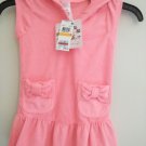 Summer Crush Kid's  Pink Sleeveless Sweat Dress With Hoodie - Small