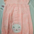 Carter's Pink Baby Girl's Embroidered Short Sleeve Bodysuit - 9 Months