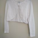 Bonnie Jean Girl's Knit Cardigan Sweater - White XL