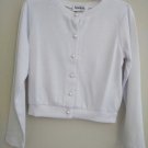 Speechless Kid's Pearl Button Cardigan- White Size 5