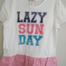 Kandy Kiss Baby Girl's Lazy Sun Day Ruffle Hem  White Dress - Medium