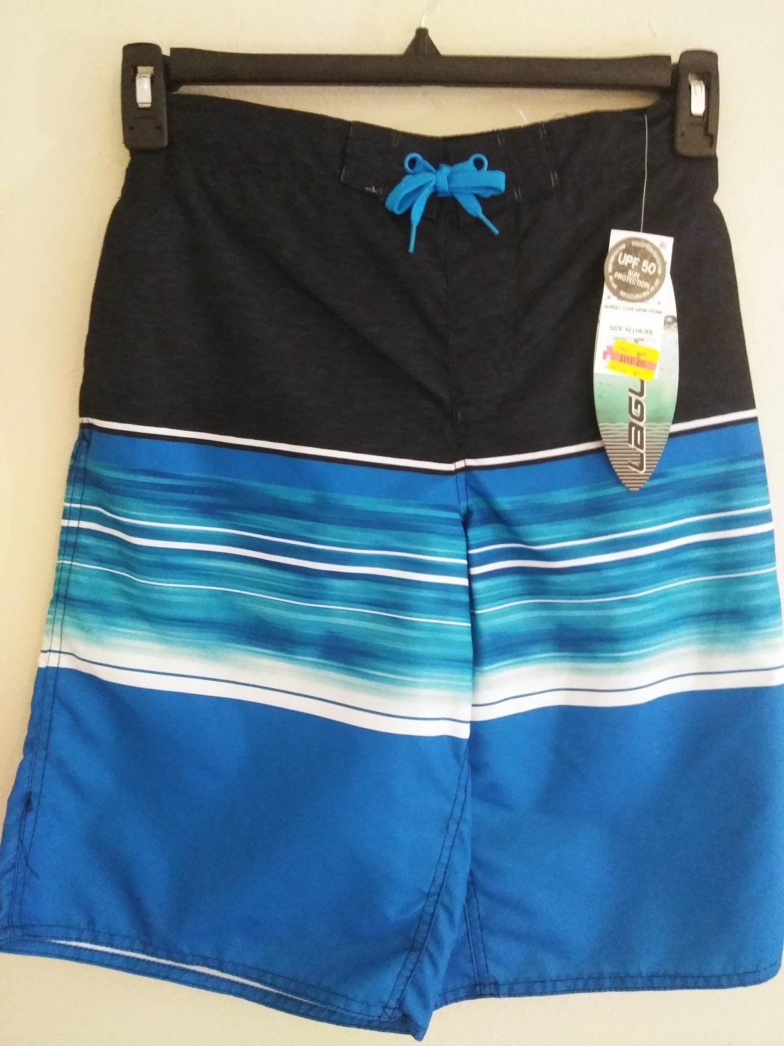 LAGUNA BOY'S SUN PROTECTION MULTI COLOR SWIM TRUNK - M  / L  /XL