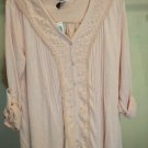 STYLE & CO WOMEN'S CRUSHED PETAL LACE KNITTED V-NECK TUNIC - XL