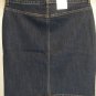 STYLE & CO WOMEN'S BUTTON FRONT MID RISE JEANS SKIRT-SIZE- 8