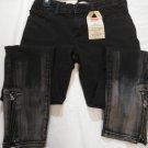 LEVI'S BABY GIRL'S 710 ANKLE SUPER SKINNY STRETCH JEANS - BLACK SIZE 12