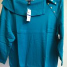 Karen Scott Women's Green  Shawl Boatneck Top  - XL