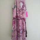BCX GIRL'S  ONE PIECE SLEEVELESS BROWN DRESS & SHORT SIZE 14