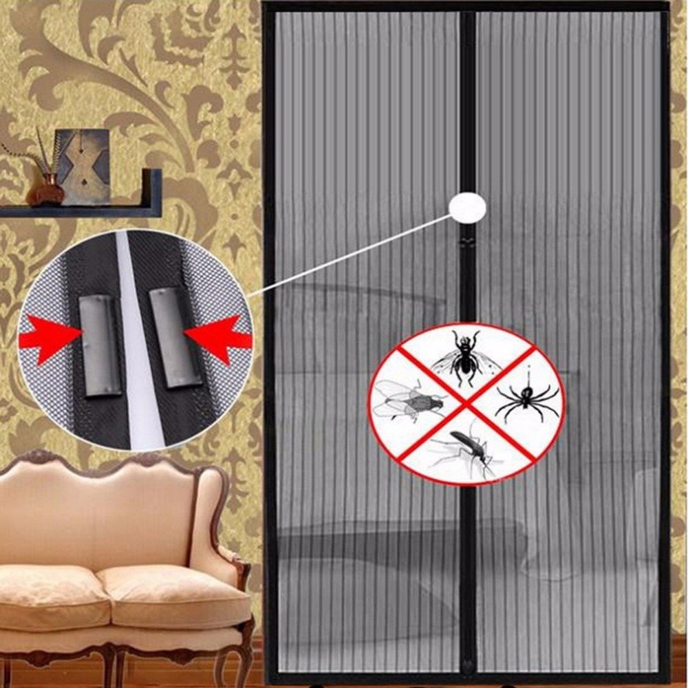 Hot Summer Anti Mosquito Insect Fly Bug Curtains Magnetic Mesh Net Automatic Screen Kitchen Curtain
