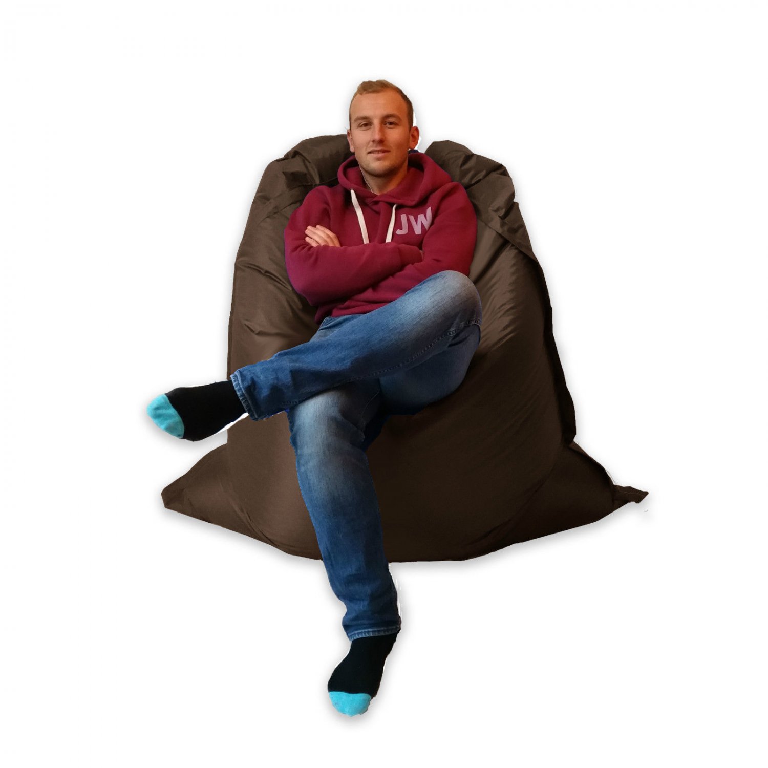 Extra Large Giant Big Beanbag Indoor & Outdoor Huge Chocolate Brown- MASSIVE 180x140cm