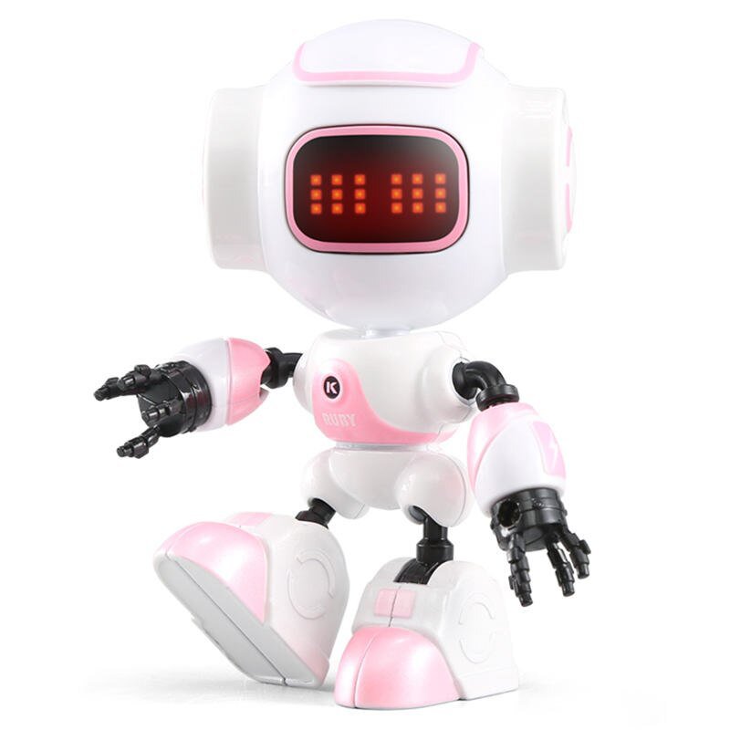 JJRC R9 RUBY Touch Control DIY Gesture Mini Smart Voiced Alloy Robot Pink
