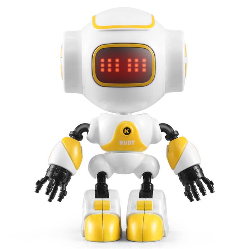 JJRC R9 RUBY Touch Control DIY Gesture Mini Smart Voiced Alloy Robot Yellow,