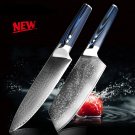 2pcs Chef Knife Damascus Steel vg10 Japanese Kitchen  Knife