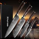 Stainless Steel Kitchen Knives Set 4 pcs 7CR17 Japanese Style Chef Knife