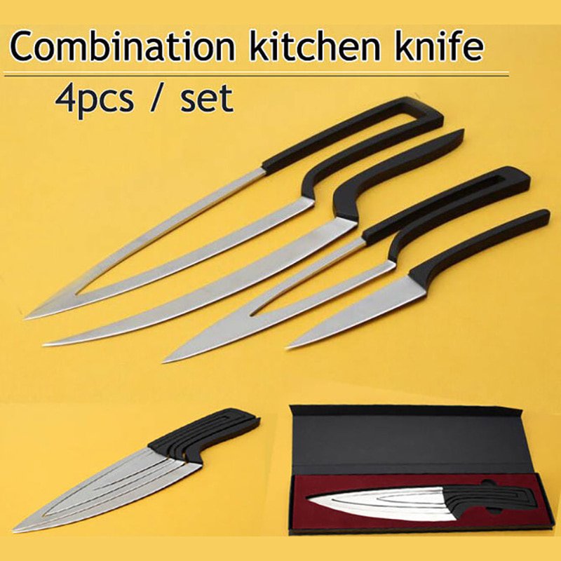 Multi Kitchen knives 4pcs/set camping stainless steel Knife Set