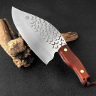 Handmade Forged Clad Steel Kitchen Knife 845 g