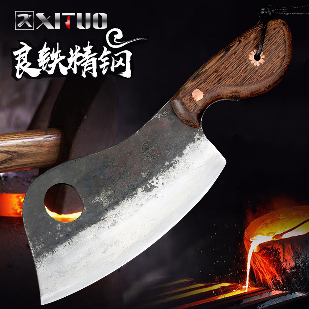High Carbon Clad Steel Kitchen Chef Knife Japanese Santoku Style C