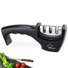 Knife Sharpener 3 stages Kitchen Knife Sharpening Stone Black