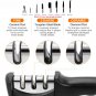 Knife Sharpener 3 stages Kitchen Knife Sharpening Stone Black