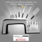 Knife Sharpener 4 Stage Professional Kitchen Sharpening Stone Scissors Grinder Knives Tungsten Black
