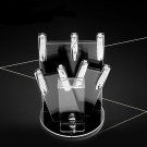 Knife Holder 360 Degree Free Rotation Kitchen Knife Block Universal Black
