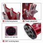 Knife Holder 360 Degree Free Rotation Kitchen Knife Block Universal Red