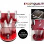 Knife Holder 360 Degree Free Rotation Kitchen Knife Block Universal Red