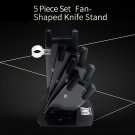 5 pcs Ceramic Knife Storage Stand Tool Holder Black