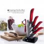 5 pcs Ceramic Knife Storage Stand Tool Holder Silver