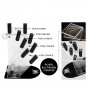 5 pcs Ceramic Knife Storage Stand Tool Holder Transparent