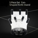 5 pcs Ceramic Knife Storage  Tool Holder Transparent