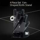4 pcs Ceramic Knife Storage Stand Tool Holder Black