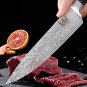 8 pcs Feather Pattern Stainless Steel Knife Kitchen Knife with Knife Holder