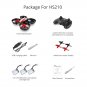 HS210 Mini RC Drone One Key Return 3*220mAh Mini Drone