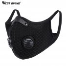 Sport bike face protection with activated carbon filter PM 2.5 Anti-Pollution A-Black-3-Filters