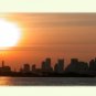 Sunset in the City of Boston