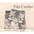 Alice Brooks Filet Crochet Butterfly Chair Set Pattern