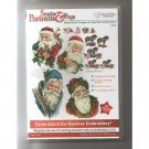 Santa Portrait and Toys Embroidery Designs on CD from the Vermillion Stitchery
