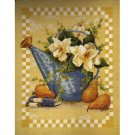 Magnolias And Pears Needlepoint Canvas