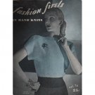 Fashion Firsts In Hand Knits - Knitting